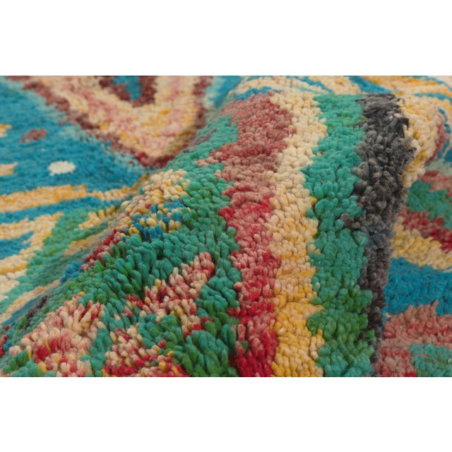 Contemporary Boujad Moroccan Rug, 09'07 X 12'11 For Sale In Dallas - Image 6 of 10