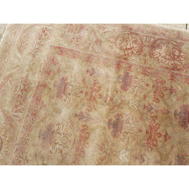 Galerie Shabab Collection Early 20th Century Indian Lahore Accent Rug For Sale - Image 4 of 6