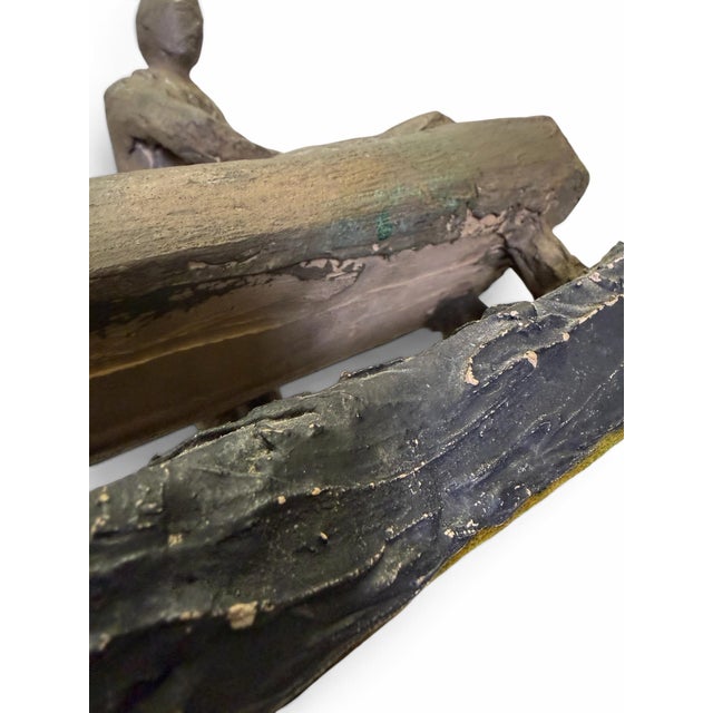 Bronze Vintage "The First Adjustment" Chiropractor & Patient Sculpture by Conner For Sale - Image 8 of 8