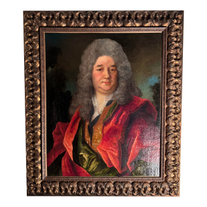 Early 18th Century French Portrait Painting of a Nobleman, Attributed to Henri Millot