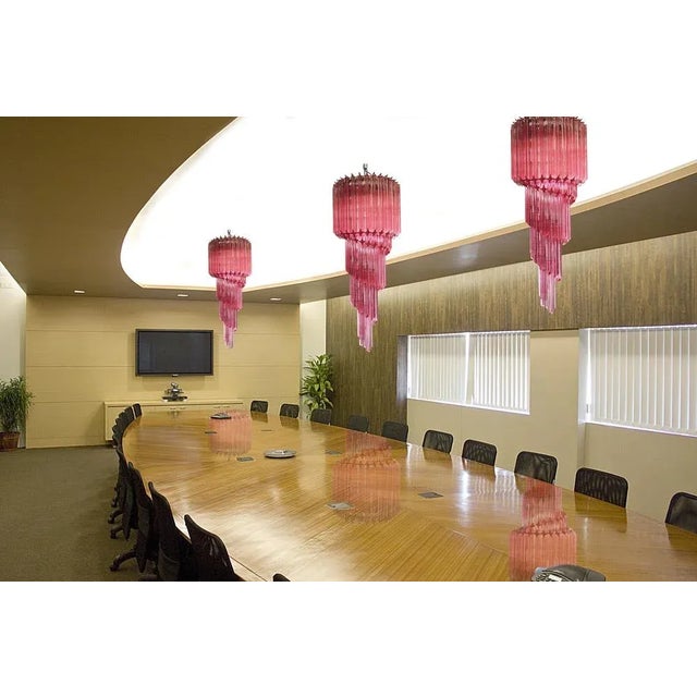 Murano Glass Chandeliers, Set of 2 For Sale - Image 3 of 12