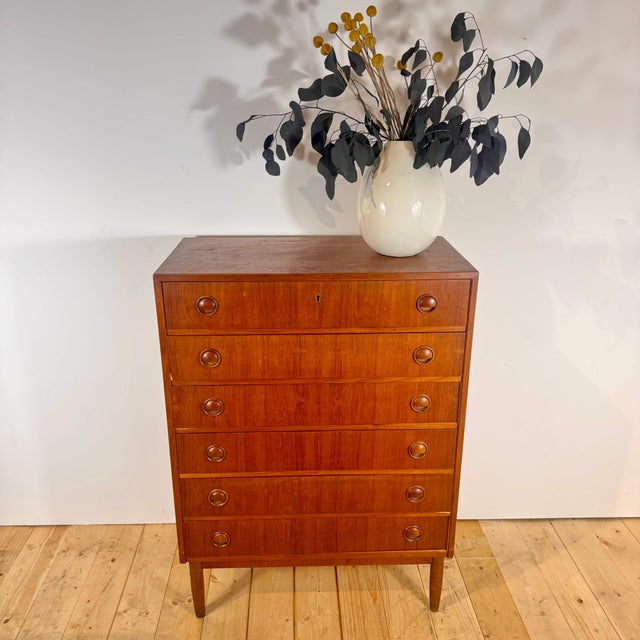 Danish Teak Chest of Drawers, 1960s For Sale - Image 3 of 8