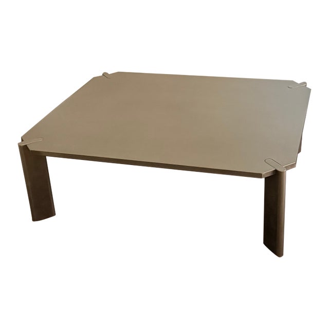 Brand New Rachel Donath Yuki Stainless Steel Coffee Table For Sale