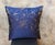 Textile Handmade Blue Abstract Cushion Cover For Sale - Image 7 of 9