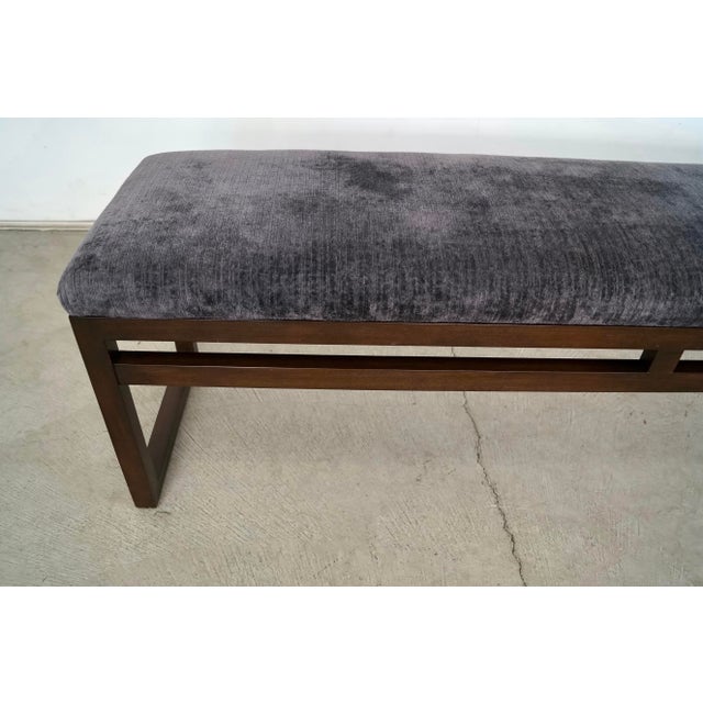 2000’s Postmodern Sled Bench in Chenille For Sale - Image 9 of 12
