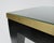 Donghia C.1980's "Essence," Square Occasional, Side, Satin Brass Gallery Satin Ebony Finish With Brushed Satin Brass Details For Sale - Image 13 of 18