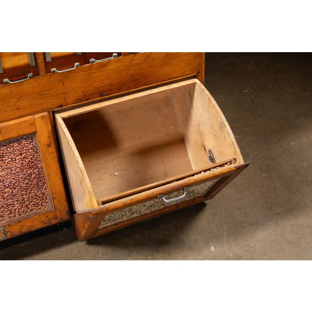 Massive Antique Maple Dry Goods Cabinet For Sale - Image 16 of 18