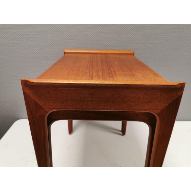 Nesting Tables in Veneered and Teak Wood with Tap Joints and ‘Edge from Heltborg Møbler, Denmark, 1960s, Set of 2 For Sale - Image 6 of 11