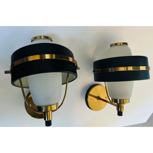 1950s Stilnovo Italian Mid Century Wall Lights - A Pair For Sale - Image 9 of 13