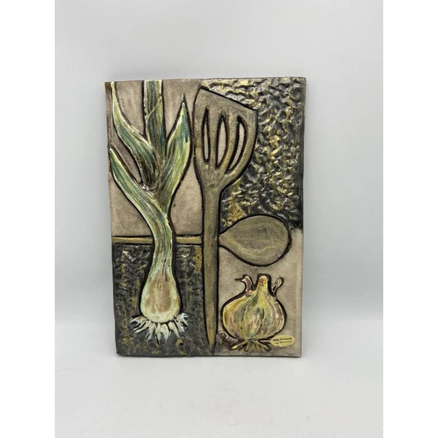 Ceramic Culinary Wall Decoration from Otto Keramik For Sale - Image 7 of 7