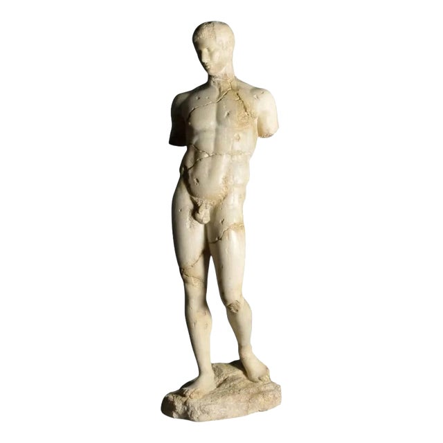 Greco-Roman Apollo Statue in White Composite For Sale