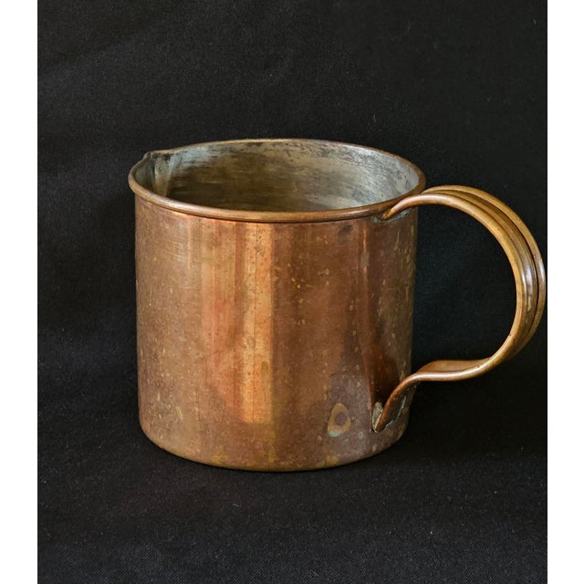 American Antique 19th-Century Copper Rum Cup / Naval Measuring Mug – Maritime Interest For Sale - Image 3 of 7