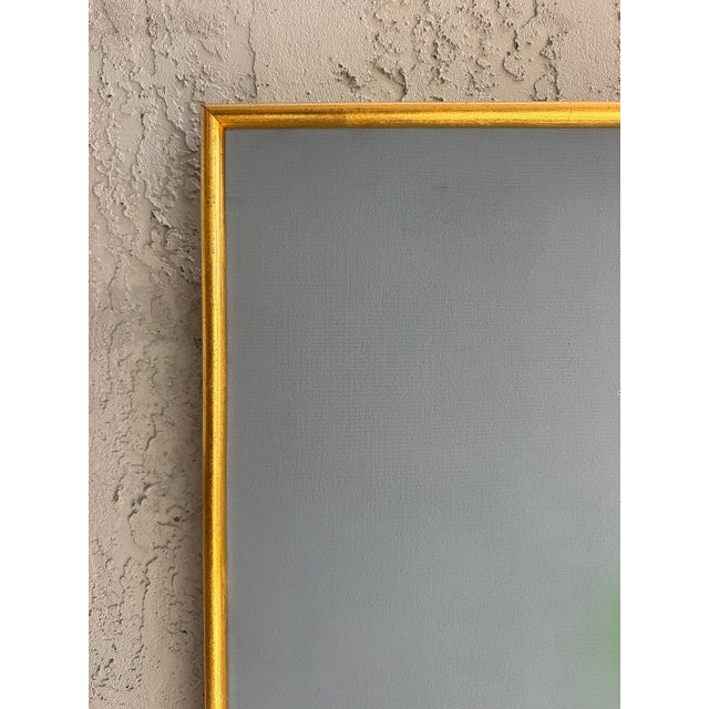 Vintage Post-Modern Abstract "Neon" Painting, Giltwood Frame For Sale - Image 4 of 10