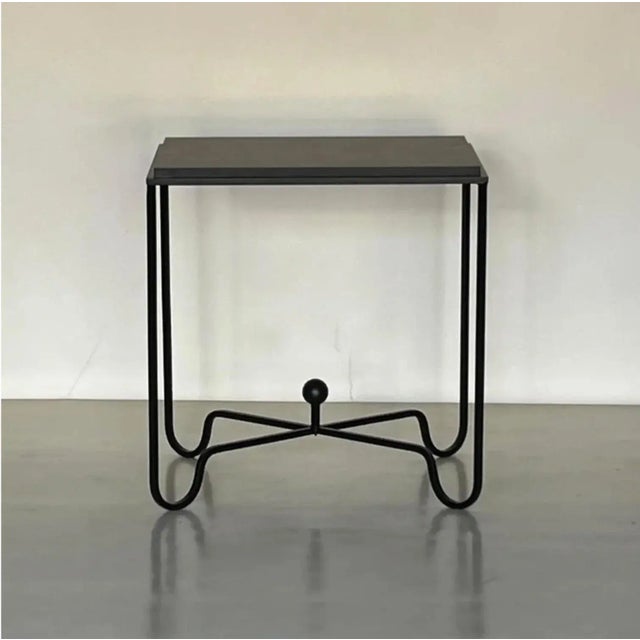 Black Limestone Entretoise Side Tables by Design Frères For Sale - Image 9 of 11