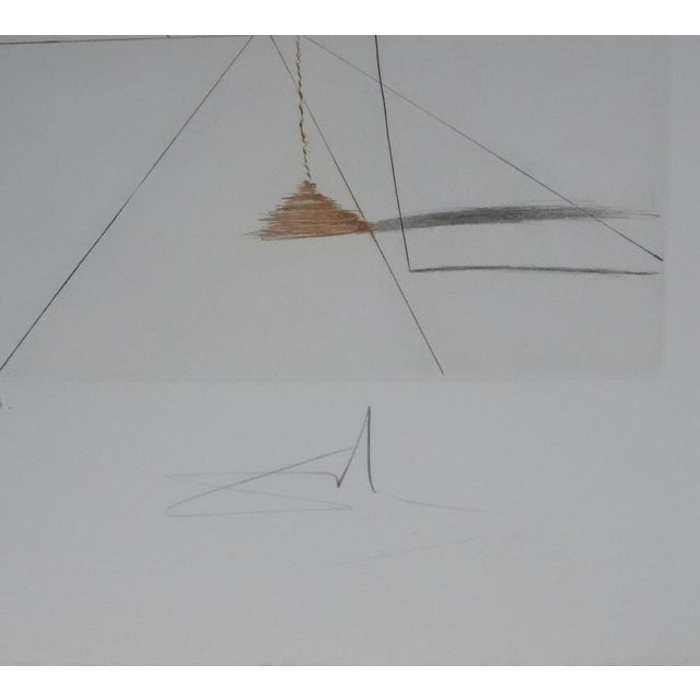 Modern Salvador Dali, Don Quixote, Original Signed Engraving For Sale - Image 3 of 9