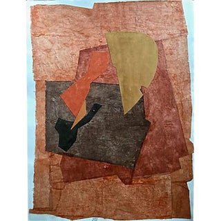 Abstract Collage Watercolor by Roger Stokes For Sale