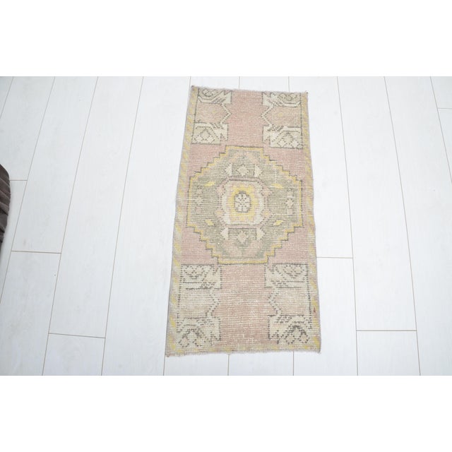 Handmade wool carpet in Turkish Anatolia , Vintage Oushak Rug,Turkish Vintage Anatolian Rug, Handmade wool Rug . One Of...