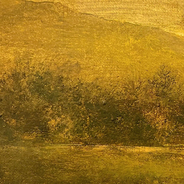 It Was a Land of Plenty by Shawn Krueger | Oil on Linen Landscape with hills and trees For Sale - Image 4 of 4