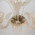 Vintage Traditional Floral Three-Arm 24k Gold Infused Murano Glass Chandelier For Sale - Image 9 of 12