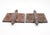 Victorian Pair of 2.5 X 3 In. Antique Cast Iron Victorian Door Hinges For Sale - Image 3 of 4
