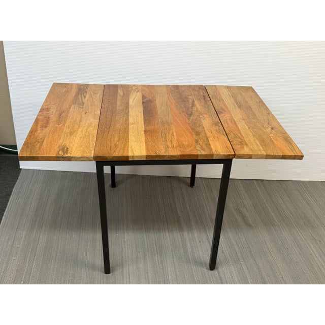 West Elm West Elm Box Frame Drop Leaf Dining Table For Sale - Image 4 of 12