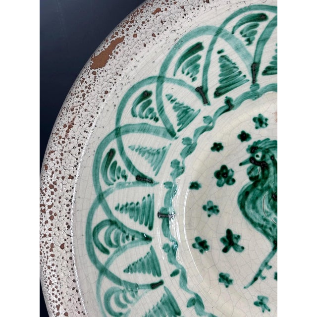 Large Spanish Fajalauza Ceramic Lebrillo Bowl For Sale - Image 5 of 8