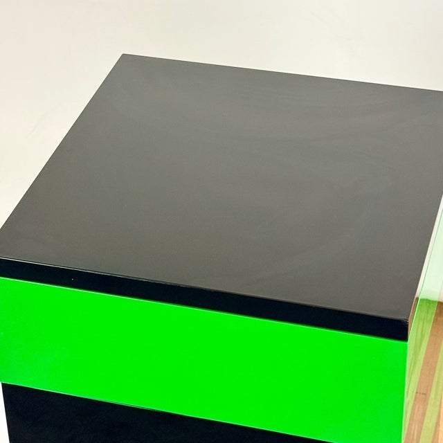 Chest of Drawers in Black and Green by Simon Fussell for Kartell, Italy, 1970s For Sale - Image 11 of 12