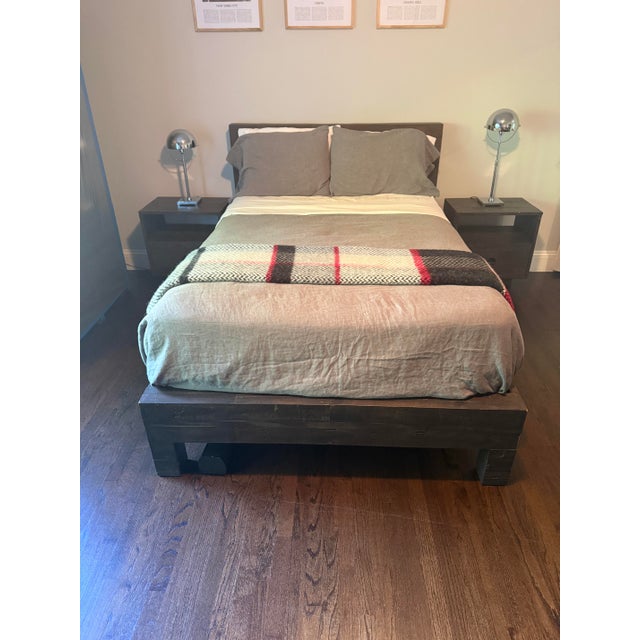 West Elm Emmerson Bed, Full, Chestnut For Sale - Image 9 of 18