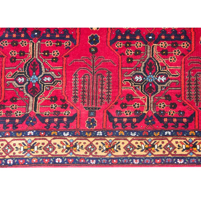 Red Mid 20th Century Anatolian Turkish Rug For Sale - Image 8 of 14