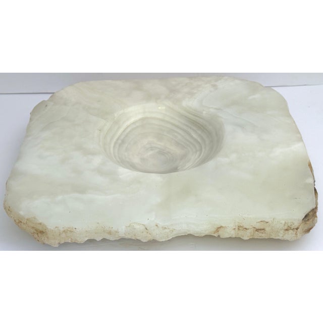 Massive Carved & Polished Rock Crystal / Quartz Live Edge Ashtray, Circa 1960s For Sale - Image 10 of 12