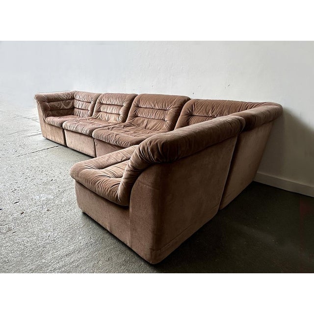 Rodney Kinsman Mid-Century Modern Modular Sofa by Rodney Kinsman for OMK, 1970s, Set of 5 For Sale - Image 4 of 6