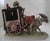Italian Vintage Capodimonte Porcelain Organ Grinder With Donkey and Monkey Figurine Group. For Sale - Image 3 of 4