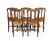 Vintage Country French Louis XV Style Rush Seat Dining Chairs — Set of 5 For Sale - Image 4 of 12