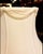 A tailor made draped eggshell silk bell lamp shade having a beautiful row of silk swags trimmed with gimp around the top...