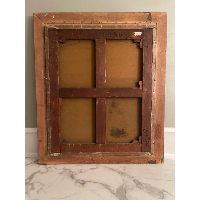 Antique English Oil Painting Portrait of Gent in Armor Circa 1820 For Sale - Image 9 of 9