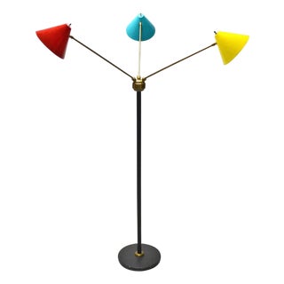 Italian Three-Arm Floor Lamp For Sale