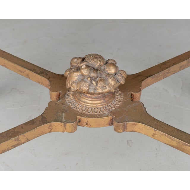 Wood Louis XV Style French Onyx Top Table For Sale - Image 7 of 7