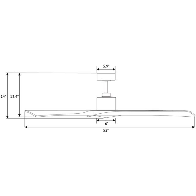 2020s Linari Forester 52 Ceiling Fan - White With Rustic White Finish Wood Blades For Sale - Image 5 of 5