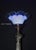 Metal British Brass Corinthian Column Table Lamp with Vaseline Glass Shade, 1940s For Sale - Image 7 of 14