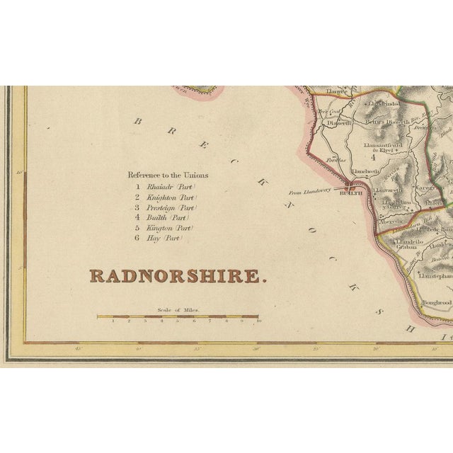 Mid 19th Century Map of Radnorshire, 1844 For Sale - Image 5 of 10