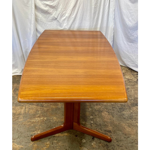Brown 1960s Danish Teak Extendable Dining Table For Sale - Image 8 of 11