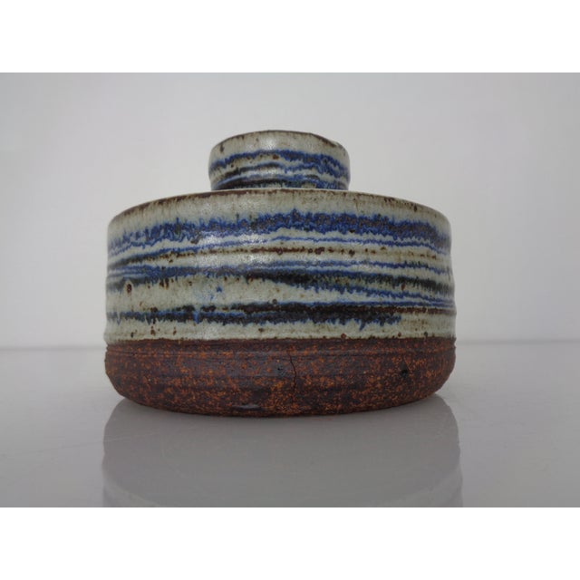 Studio Ceramic Bowl with Lid by Tue Poulsen, Denmark, 1960s For Sale - Image 11 of 13