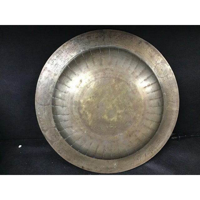 Large Antique Chinese Brass Bowl For Sale In Tampa - Image 6 of 8
