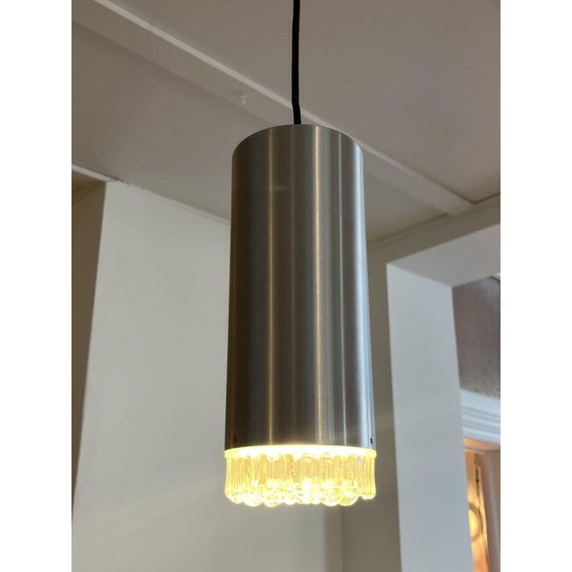 Metal Brushed Metal Pendant Lamp by Staff Leuchten, Germany, 1970s For Sale - Image 7 of 16