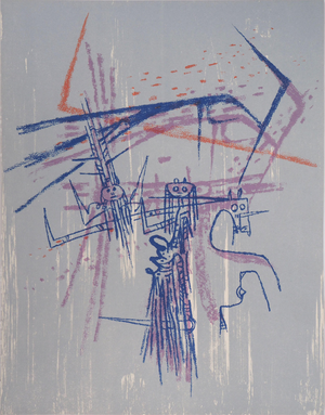 Wifredo Lam, Les Affinités ambiguës, Lithograph