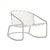 Brown Jordan Kantan Aluminum Vinyl Motion Lounge Chair, Dove frame with White Lite fabric For Sale - Image 12 of 12