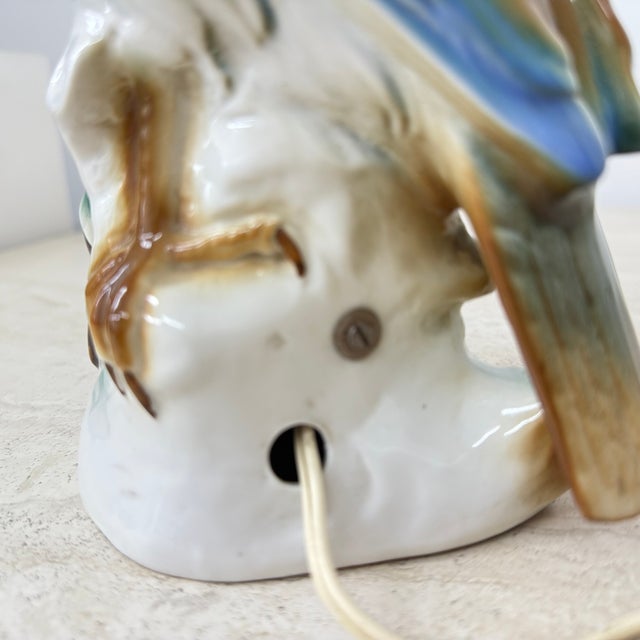 Vintage Porcelain Parfume Lamp Bird, 1950s For Sale - Image 12 of 18