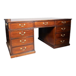 George III Mahogany Partners Desk