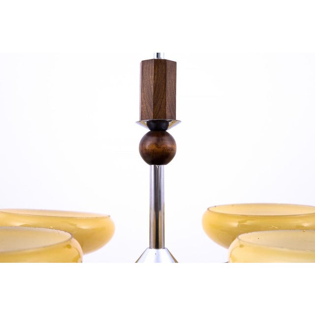 Art Deco Chandelier, Poland, 1950s For Sale - Image 3 of 7