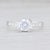 This lovely new semi mount engagement ring is a Beverley K design. The ring features a diamond encrusted cathedral style...